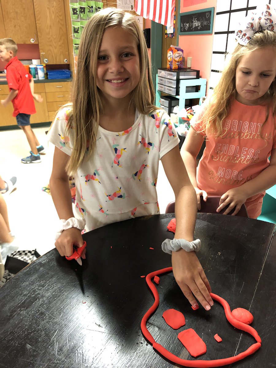 CaseyCarter_AES's tweet photo. We had the BEST first day! We made a connection web and Playdoh sculptures to get to know each other! Can’t wait for day two! #BeActon #GISDfirstday https://t.co/4qVudRLlhx
