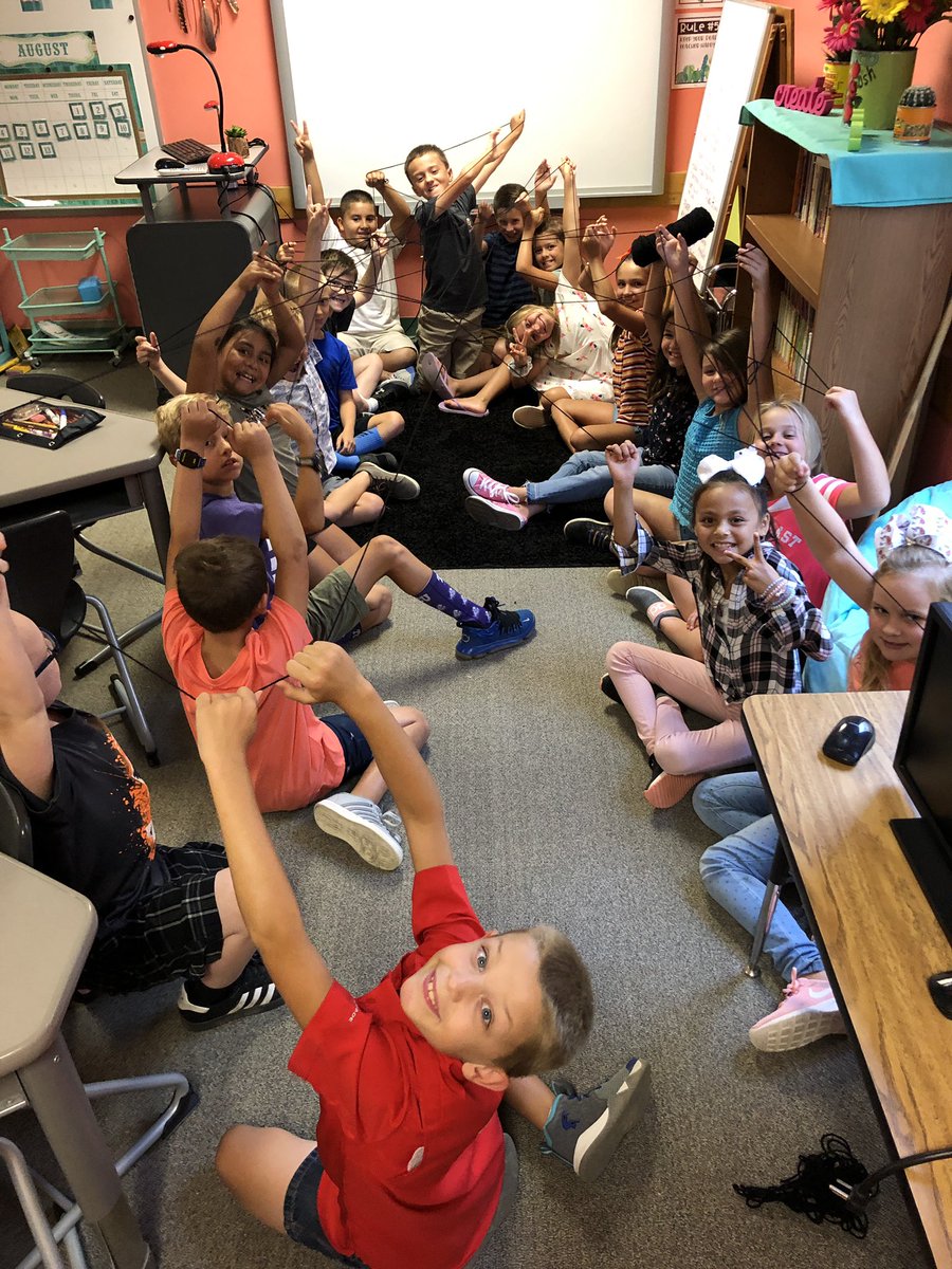 CaseyCarter_AES's tweet photo. We had the BEST first day! We made a connection web and Playdoh sculptures to get to know each other! Can’t wait for day two! #BeActon #GISDfirstday https://t.co/4qVudRLlhx