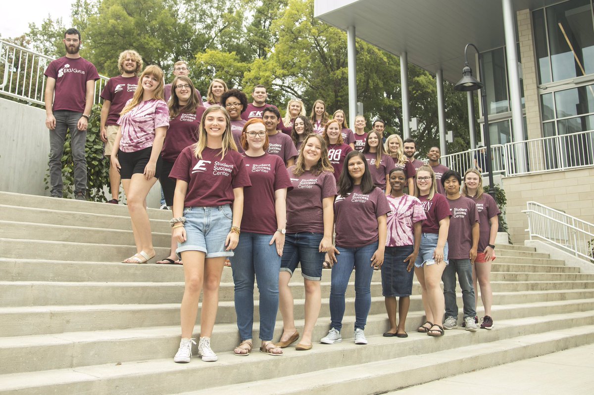 Your 2019-20 EKU Gurus! 
We are still in training all week but took a break to pose for Amanda with Communications &amp; Brand Management. Move-in Day is just around the corner! Looking forward to meeting #EKU students, new and returning!