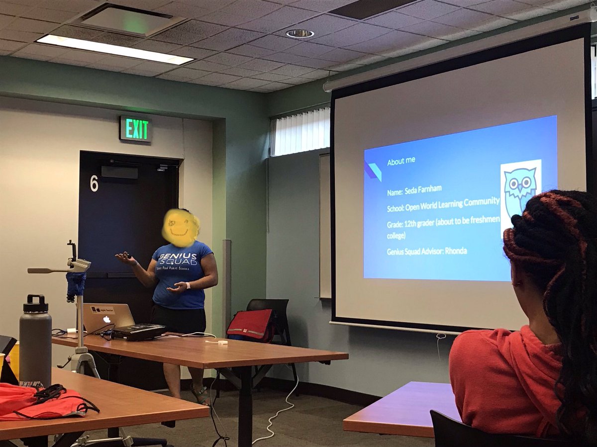 Great news!  SPPS Genius Squad student was hired by Apple as a result of her internship!  See you at Rosedale Apple Retail store!  <a href="/Hans_G_Ott/">Hans Ott</a> <a href="/spps_kwh/">Kate Wilcox-Harris</a> <a href="/JoeGothard/">Joe Gothard</a> <a href="/kreagan4444/">Kelly Reagan</a> <a href="/SPPS_News/">Saint Paul Public Schools</a>