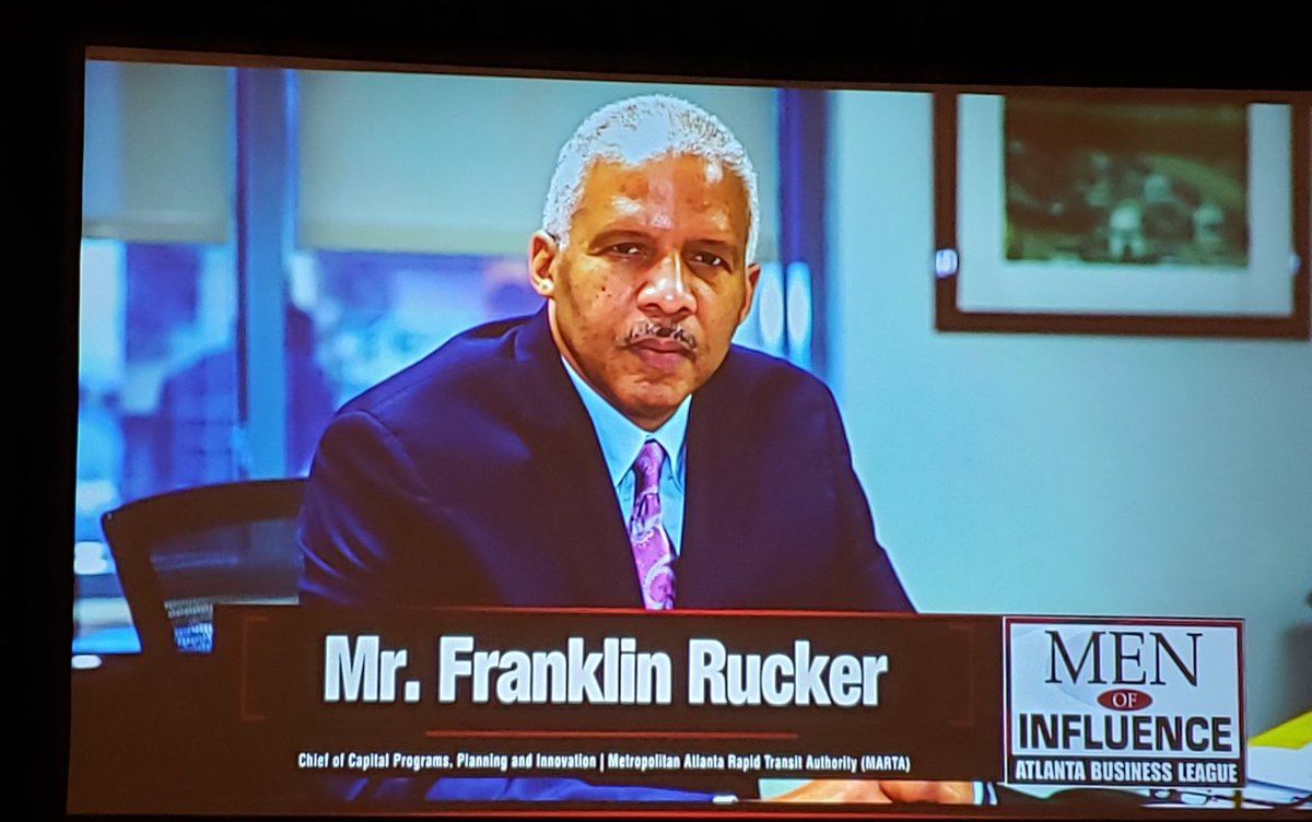 MARTAtransit's tweet photo. Well deserved congratulations to MARTA Chief of Capital Programs Frank Rucker on receiving the Atlanta Business League's 2019 Men of Influence Award. He stands among Atlanta's giants! #ABLMOI https://t.co/5B4IGxvyOq