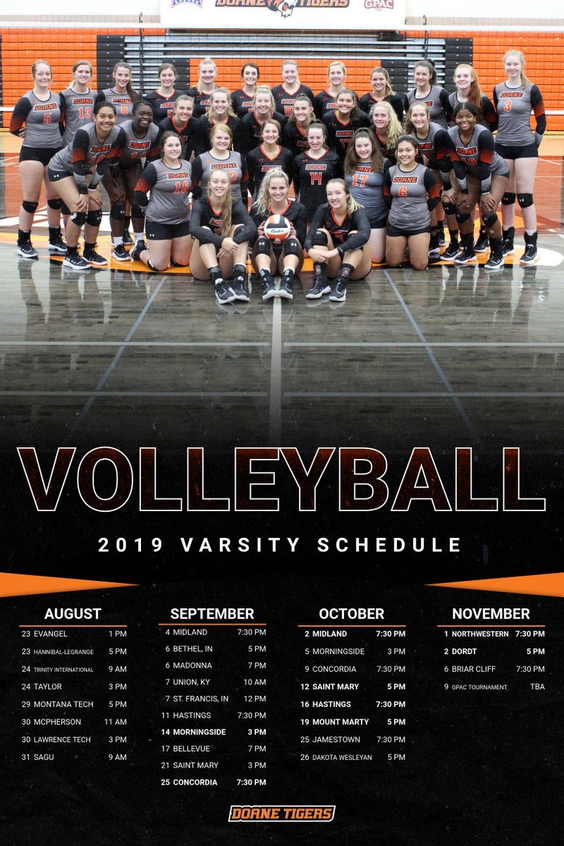 DoaneAthletics's tweet photo. The #DoaneVB team has a week of practice under their belts and are gearing up for their 1st match on August 23! #GoDoane https://t.co/y10b0JeenE