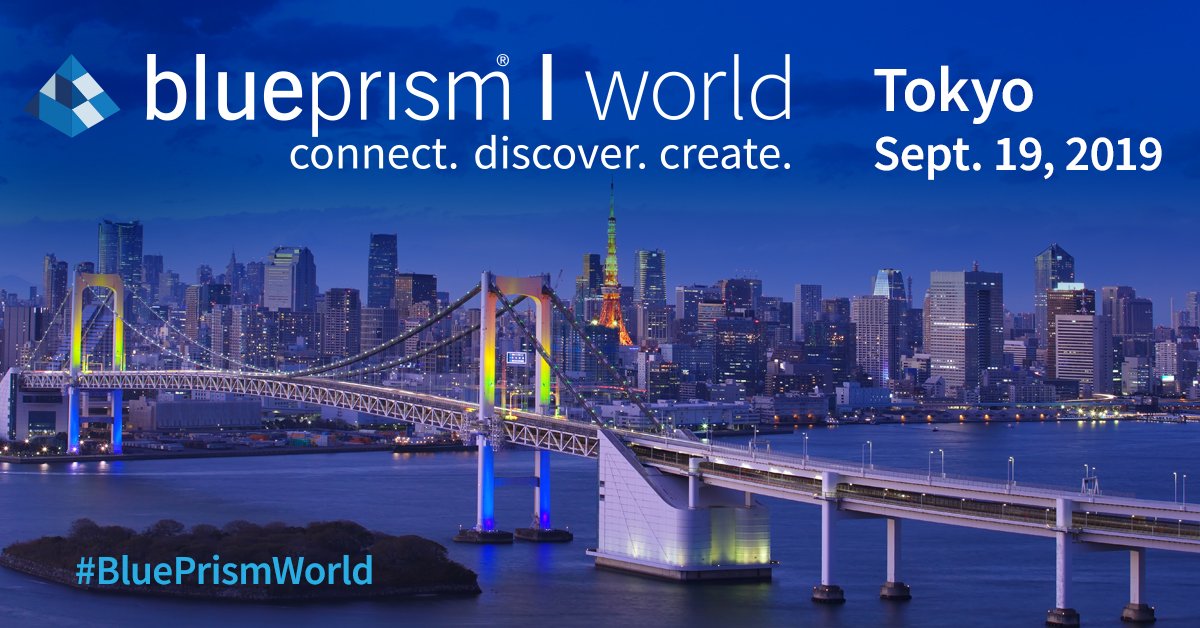 blue_prism's tweet photo. In less than a month, we're hosting Blue Prism World Tokyo. Blue Prism CEO, Alastair Bathgate, will open the conference by giving us an idea of what the future looks like for Blue Prism. This is one you don't want to miss, secure your place now! https://t.co/cbzrxD6E6e https://t.co/MNfOD9jxyH