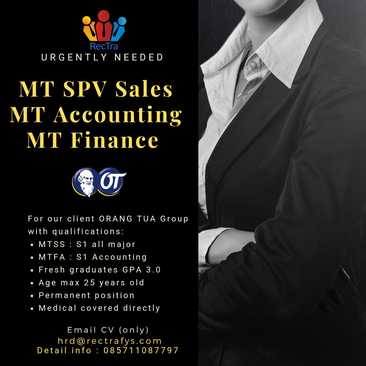 rectrafys's tweet image. #loker #lokerjakarta #lokerbandung #lokerterbaru #SalesJobs posisi permanent bukan kontrak, medical langsung dapat, penempatan sesuai KTP untuk di Pulau Jawa &amp;amp; Bali