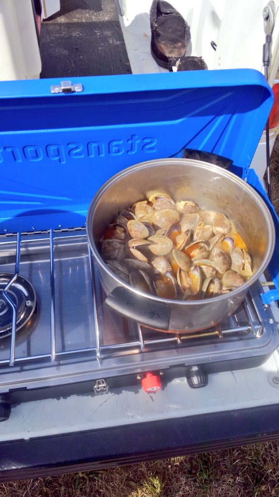 DSmasne's tweet photo. >>>--->Snack : TIME.......#Willapa #Clams https://t.co/DnAH2Oqlnw