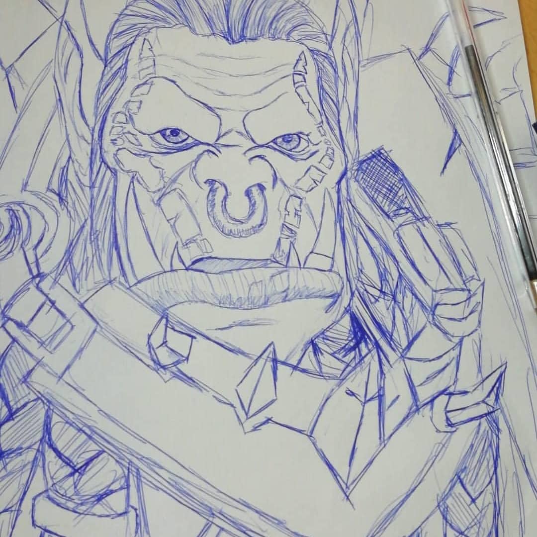 AkariDesign_'s tweet photo. Resultado de el dibujo que estaba haciendo de Varok Colmillosauro 😎

Me siento bastante orgullosa con el resultado porque mi objetivo con los dibujos es mejorar poco a poco y creo que lo estoy consiguiendo 😊

#Worldofwarcraft @WowChakra @Warcraft_ES @ApoyaAlArtista https://t.co/H2QZFUBixV
