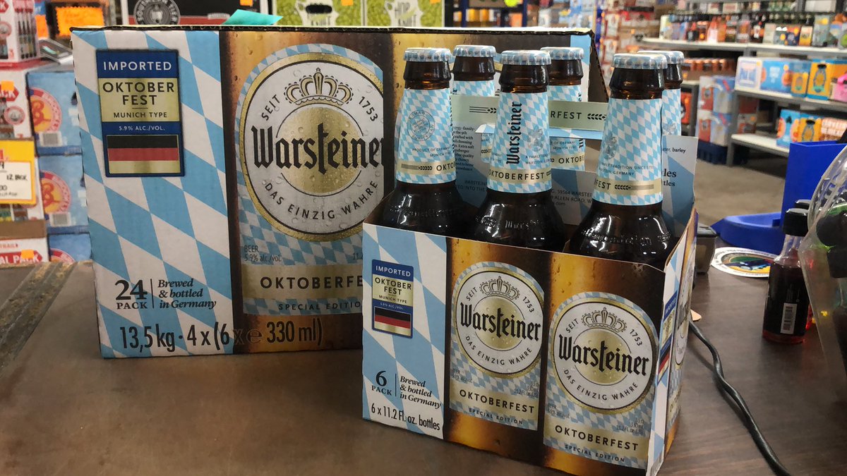 Now in stock @WarsteinerUSA Oktoberfest 6 & 24 pack bottles