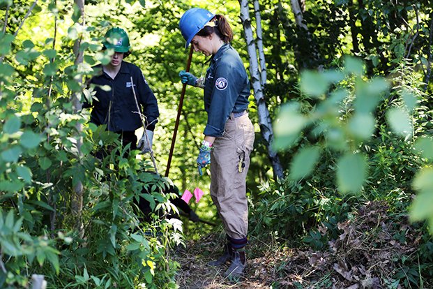 saintmichaelsvt's tweet photo. The Vermont Youth Conservation Corps visited the Saint Michael's College Natural Area to help with trail improvements as Saint Michael’s College purposefully expands its robust environmental programs. Full story at: https://t.co/39VJywrXsM
#smcvt #VYCC #nature #conservation https://t.co/42S1gBsodC