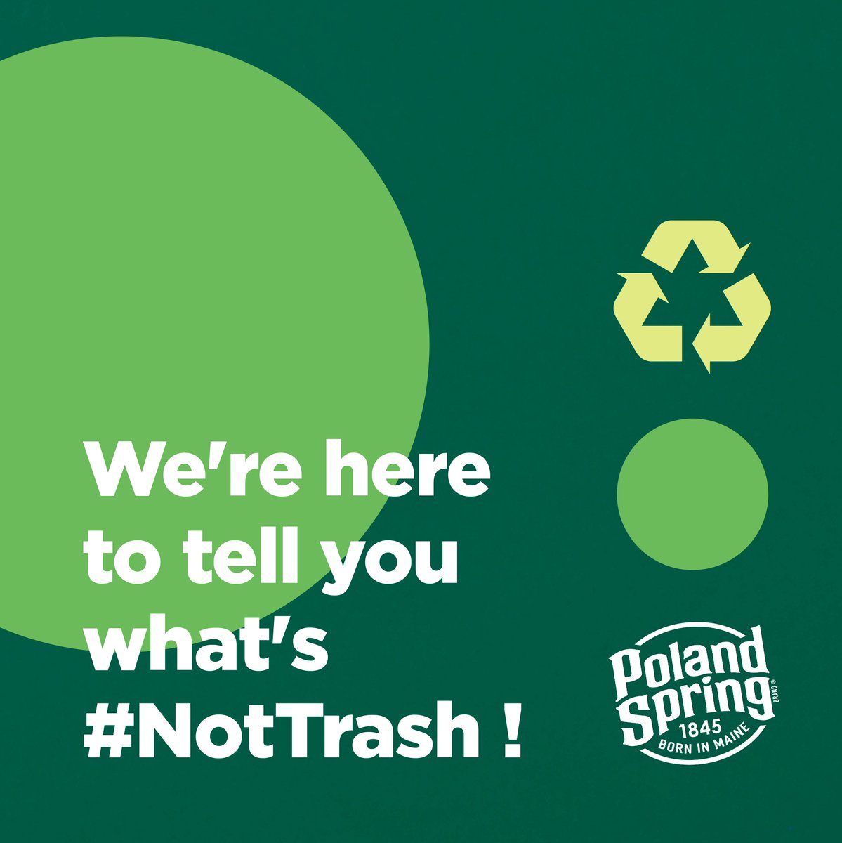 RECYPartnership's tweet image. We are partnering with @polandspringwtr to answer questions &amp;amp; reduce consumer confusion about what is and isn't recyclable through an Instagram campaign. Post pics and tag both us and them with #nottrash
bit.ly/2yYtru8  #recyclingmatters