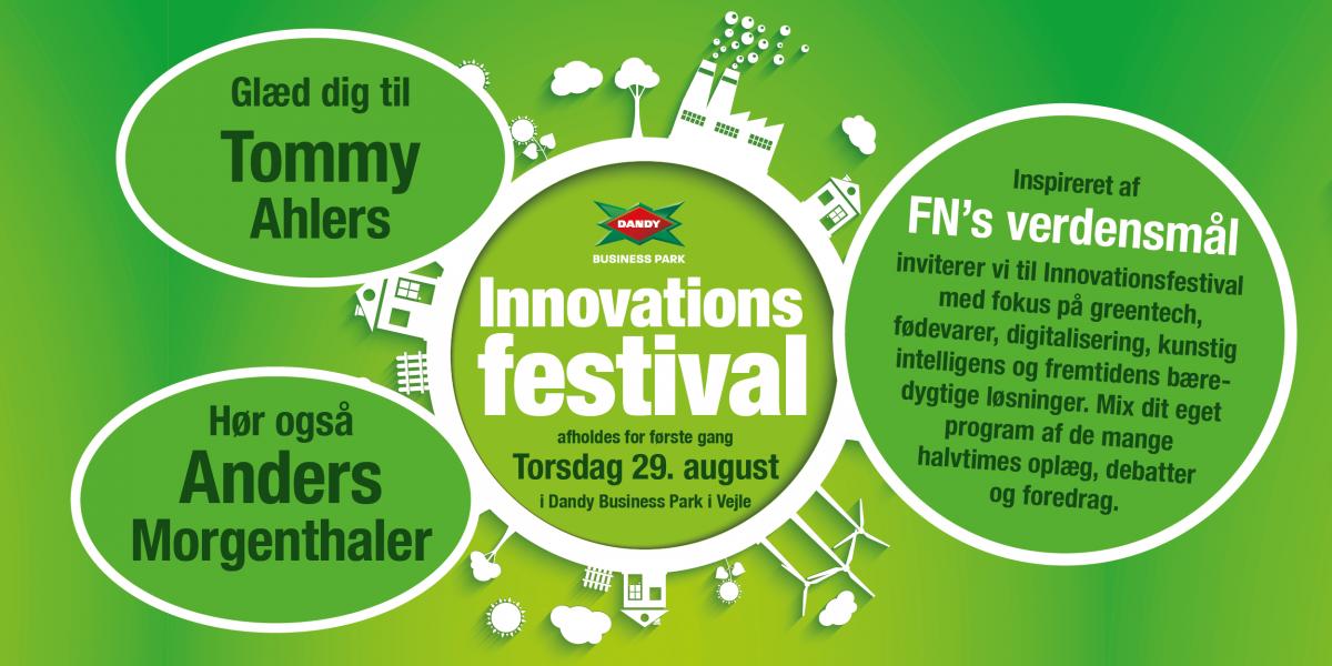 Ses vi når Dandy Business Park i Vejle den 29. august slår dørene op til Innovationsfestival? ’Iværksætteri, vækst og innovation i Danmark’ er omdrejningspunktet. Program og tilmelding på greentechcenter.dk/nyheder/arrang…