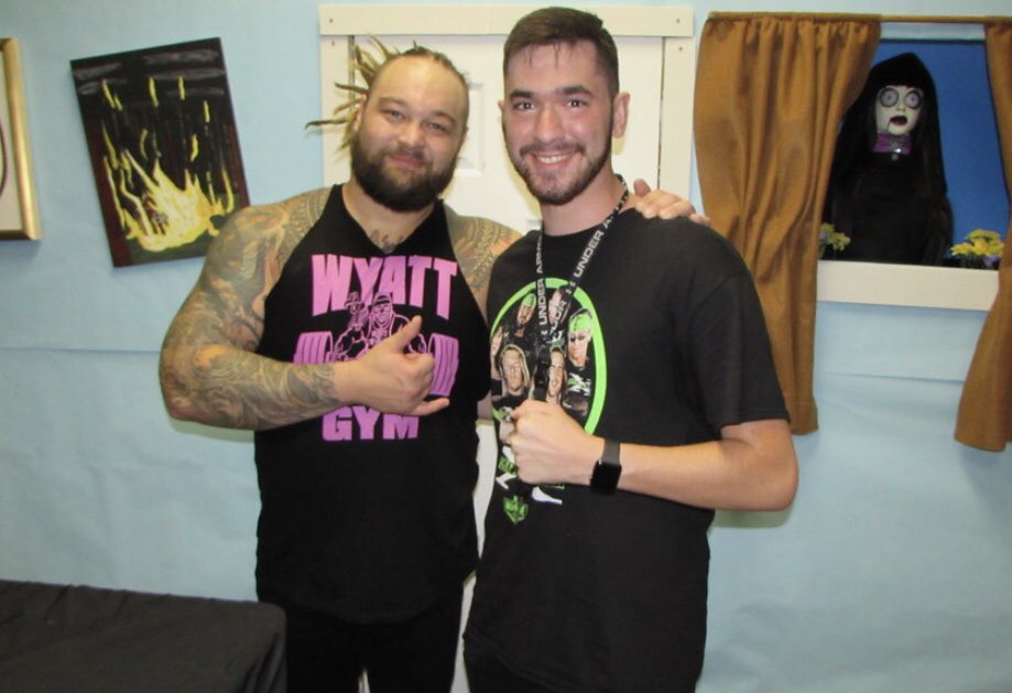 pweofficial_'s tweet photo. All I had to do...was let @WWEBrayWyatt in 💀 https://t.co/YEDv7QReKJ