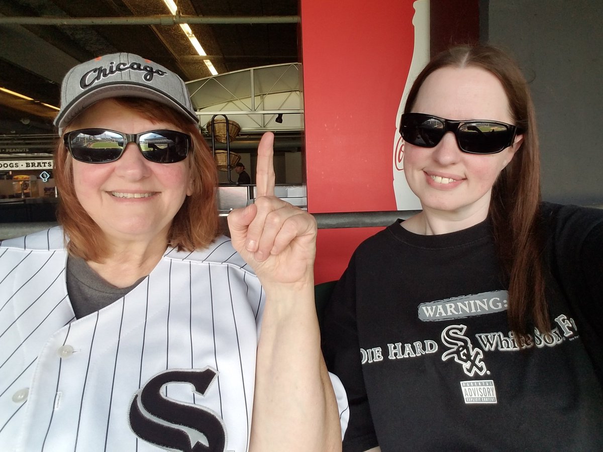 monkees96's tweet photo. Well, we were here yesterday only to get rained on & sent home! But, Mother Nature's not keeping us from our #WhiteSox streaks! Ready for Game 1! Let's go, @DylanCease ! #SoxGameDay #AuthenticFan #StillStreaking #NextSox #JustStartBelievin #TrustTheProspects #CountdownTo900 https://t.co/zCyqQ0QKGU
