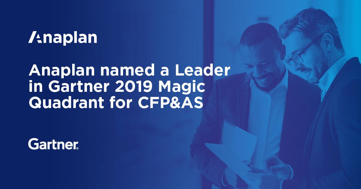 Did you hear? Anaplan was named a Leader in the <a href="/Gartner_inc/">Gartner</a> 2019 Cloud Financial Planning and Analysis Solutions (CFP&amp;AS) Magic Quadrant. Find out why bit.ly/33rs45r #ConnectedPlanning