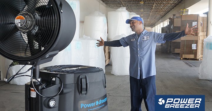 PowerBreezer's tweet photo. Did you know that staff turnover can increase by up to 1.7 times in summer? And that rehiring can cost 40% of the salary? It pays to keep employees happy! #PowerBreezer #EveryoneDeservesToBeCool https://t.co/cxMZKWbXC4