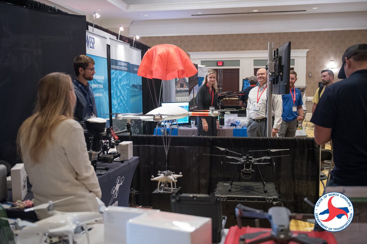 NCAviation's tweet photo. The 2019 #NCDroneSummit was a big hit! Thank you to the 500+ attendees, exhibitors, sponsors and demonstrators- we'll see you all next year! https://t.co/ASLgQqWnee https://t.co/xcYLA64wss