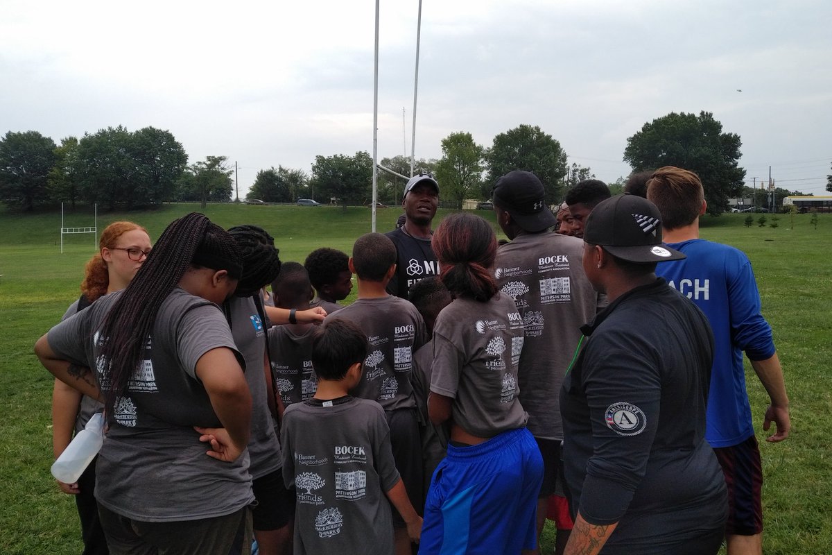 BannerNCC's tweet photo. Basketball campers working on their skills and learning the importance of setting goals with Coach @MonteSanders! #Baltimore #bcyfund #Motivation https://t.co/7QqFpwYZxn