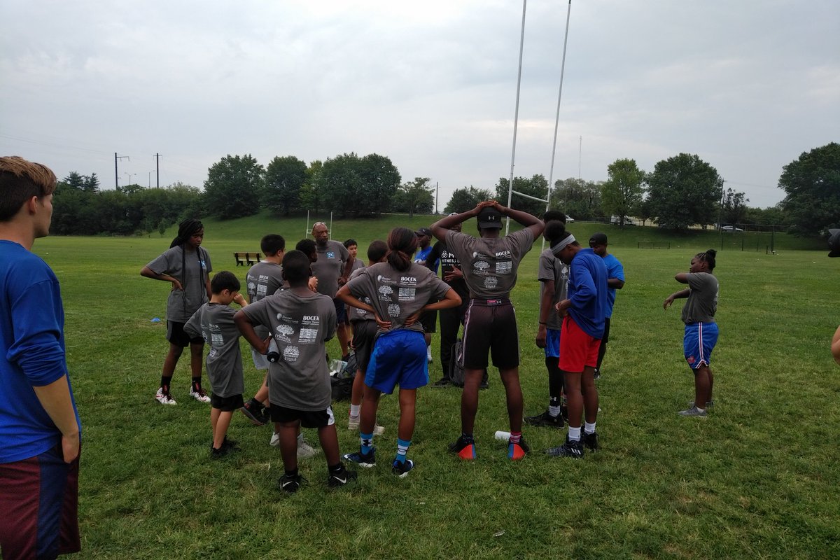 BannerNCC's tweet photo. Basketball campers working on their skills and learning the importance of setting goals with Coach @MonteSanders! #Baltimore #bcyfund #Motivation https://t.co/7QqFpwYZxn