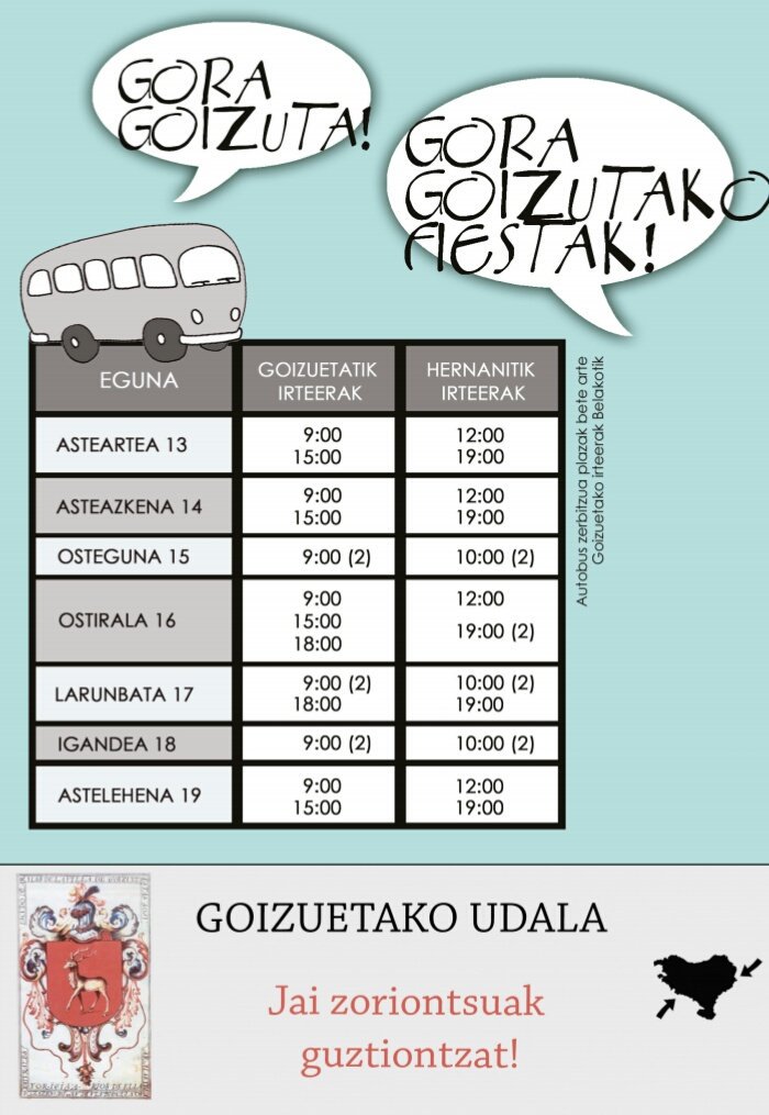 gorkaira's tweet photo. Bihar hasi eta abuztuak 18-ra arte festarako aukera earra goizutan 
Gazte eguna
@gabezintaldea
Iratzar taldea
@laiotztaldea
Tocan2LaPolla
@buleleria
...,
#Goizueta 
#GoizutakoFiestak https://t.co/KkObQ1aPq9