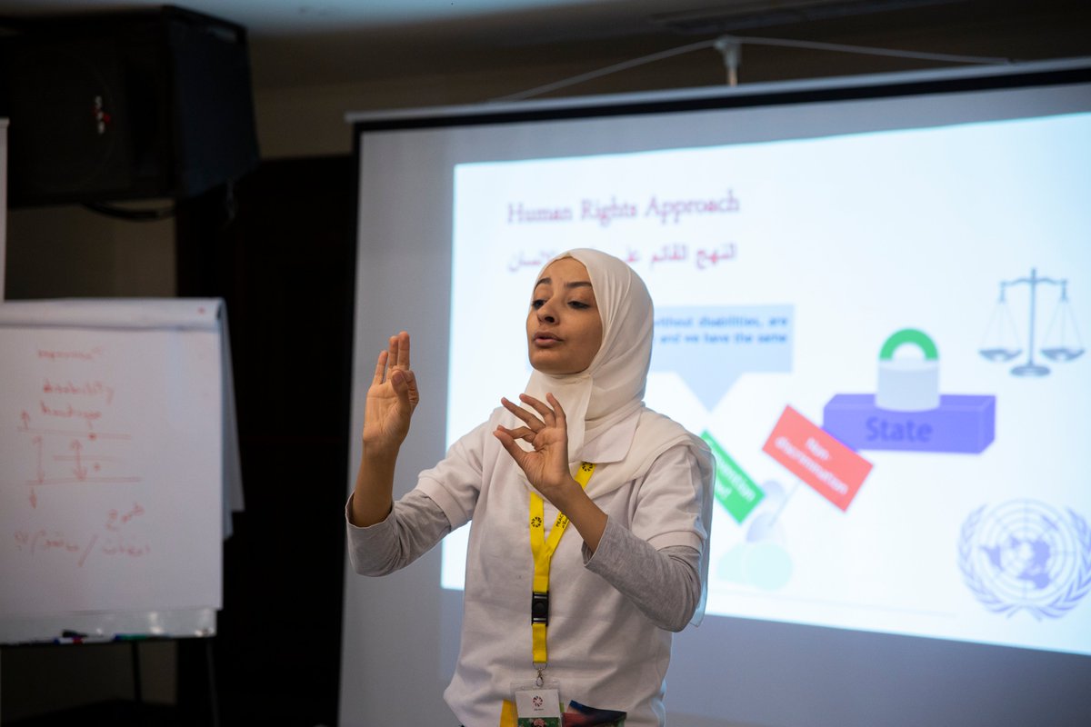 peace_lens's tweet photo. #Sign_Language Interpreters
#Finland_Fund #Finland
#youth #PWD #Peace_Lens #TenBootCamp #عدسة_سلام
#HumanDevelopment #Training #UNDP #UNDP_Syria
#peacebuilding #SDGs #globalDev #MoreEqualWorld @Ulkoministerio @UN @UNDP_Syria https://t.co/KYVx3Y2fh3
