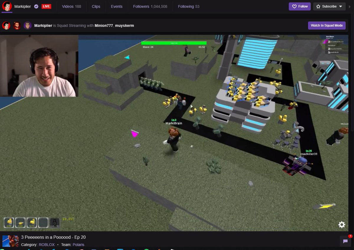 Belownatural On Twitter Thanks Markiplier For Playing Tower Defense Simulator - kacper roblox