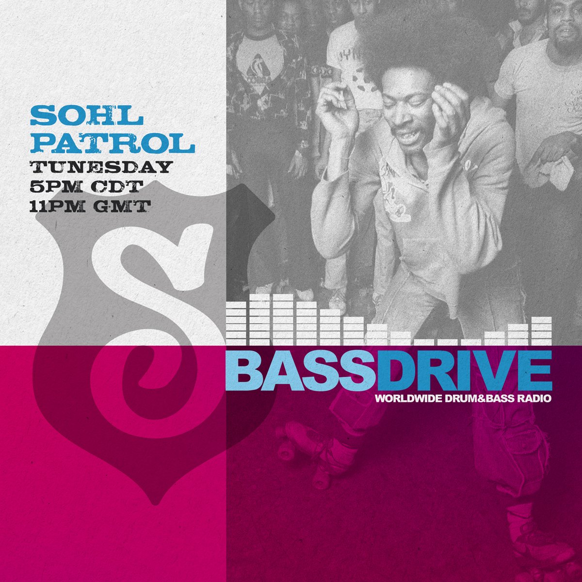 stevesohl's tweet photo. It’s time to roll out with another LIVE episode of SOHL PATROL hosted by myself on @bassdrive Tuesday 6-8pm EDT 11pm-1am GMT #bassdrive #dnb #drumandbass #dnbfamily #nyjunglist #vodkavibes #bassssssment #tunesday #sohlman #sohlpatrol #rollingvibes #therapysession #lacethemup https://t.co/ZK6PICtOub