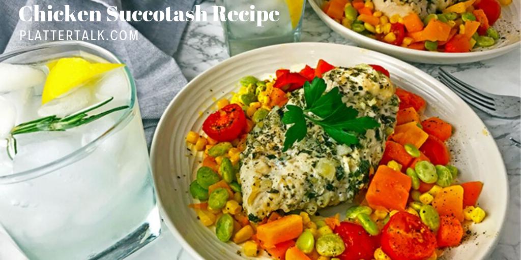 This easy succotash recipe features boneless skinless chicken breasts with a healthy blend of sauteed vegetables. Try this healthy eating idea soon! #healthy #recipe #cooking bit.ly/2KxpBz2