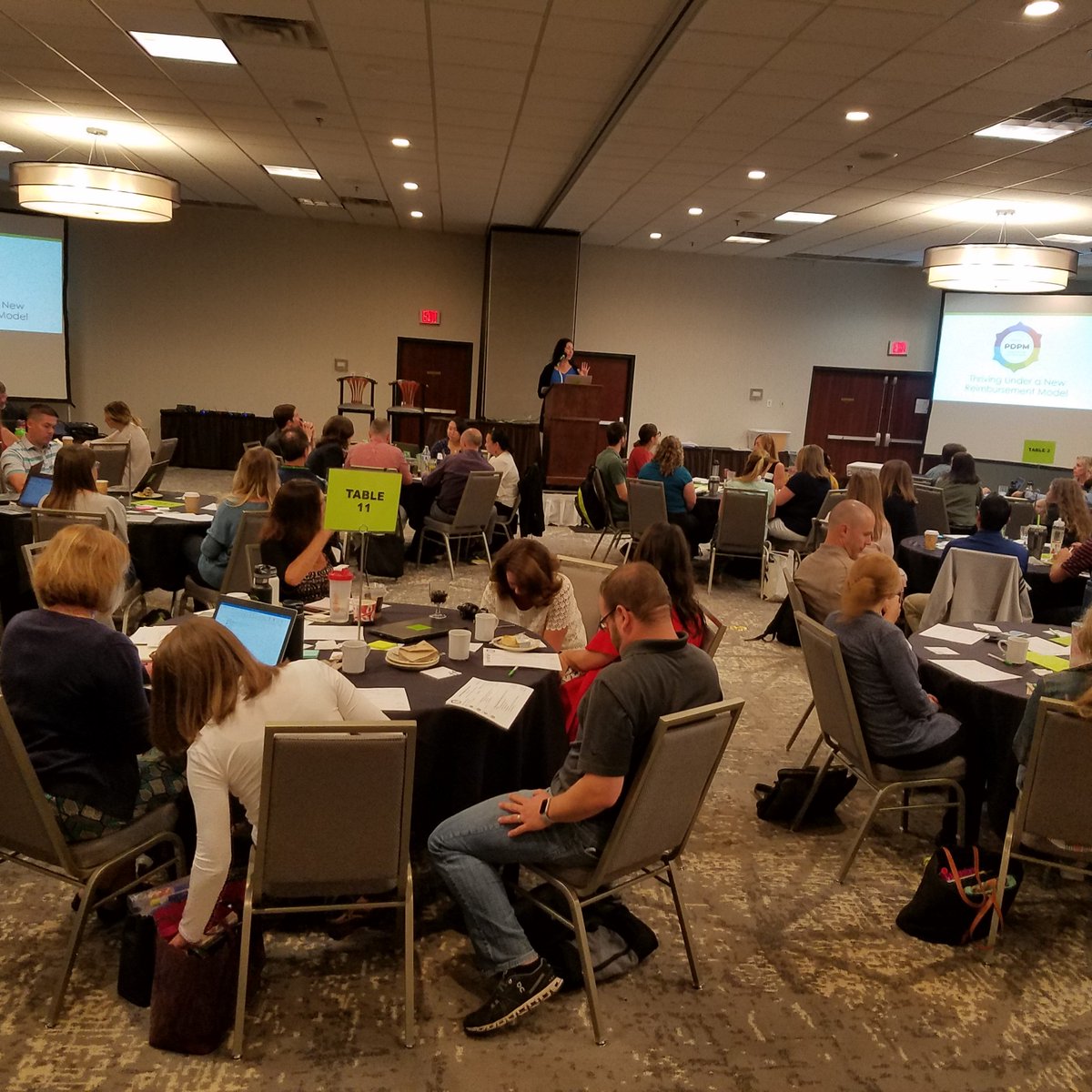 infinityrehab's tweet photo. We are live right now with our directors of rehab, providing training for the upcoming PDPM change, prepping our team to thrive in this new model. 

#PDPM #infinityrehab #simplyirresistibleculture #preparingtothrive #pt #choosept #ot #slp https://t.co/pa3nGKsXOq