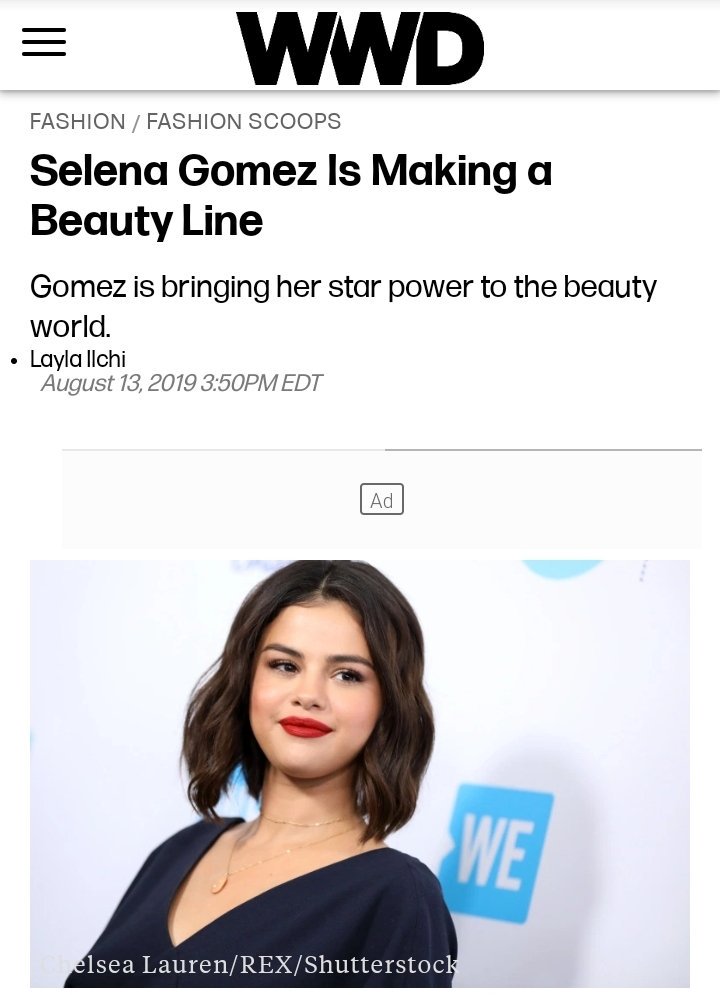 Selena Gomez News On Twitter Selena Gomez Is Making A Beauty
