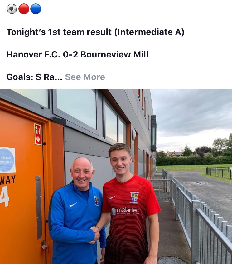 Outgoing club chairman Robbie Anderson with tonight’s MOTM Bo Nesbitt