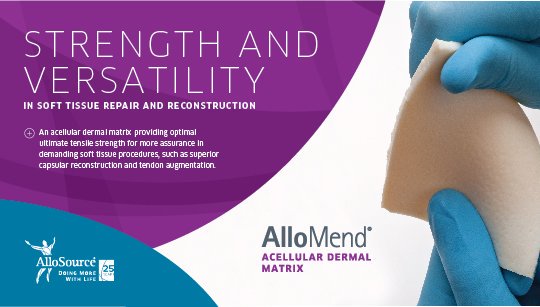 #AlloMend is available in a variety of thicknesses and sizes for a wide ...