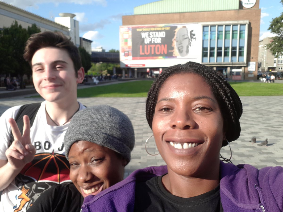 JoHL73's tweet photo. What's happening?! @justice39Luton is happening. This Friday and Saturday #luton town centre. Made for Luton performed by Lutonians. @RevolutonArts @viralinfo @LBCArts_Culture @moriamics https://t.co/nC6lKOgX20
