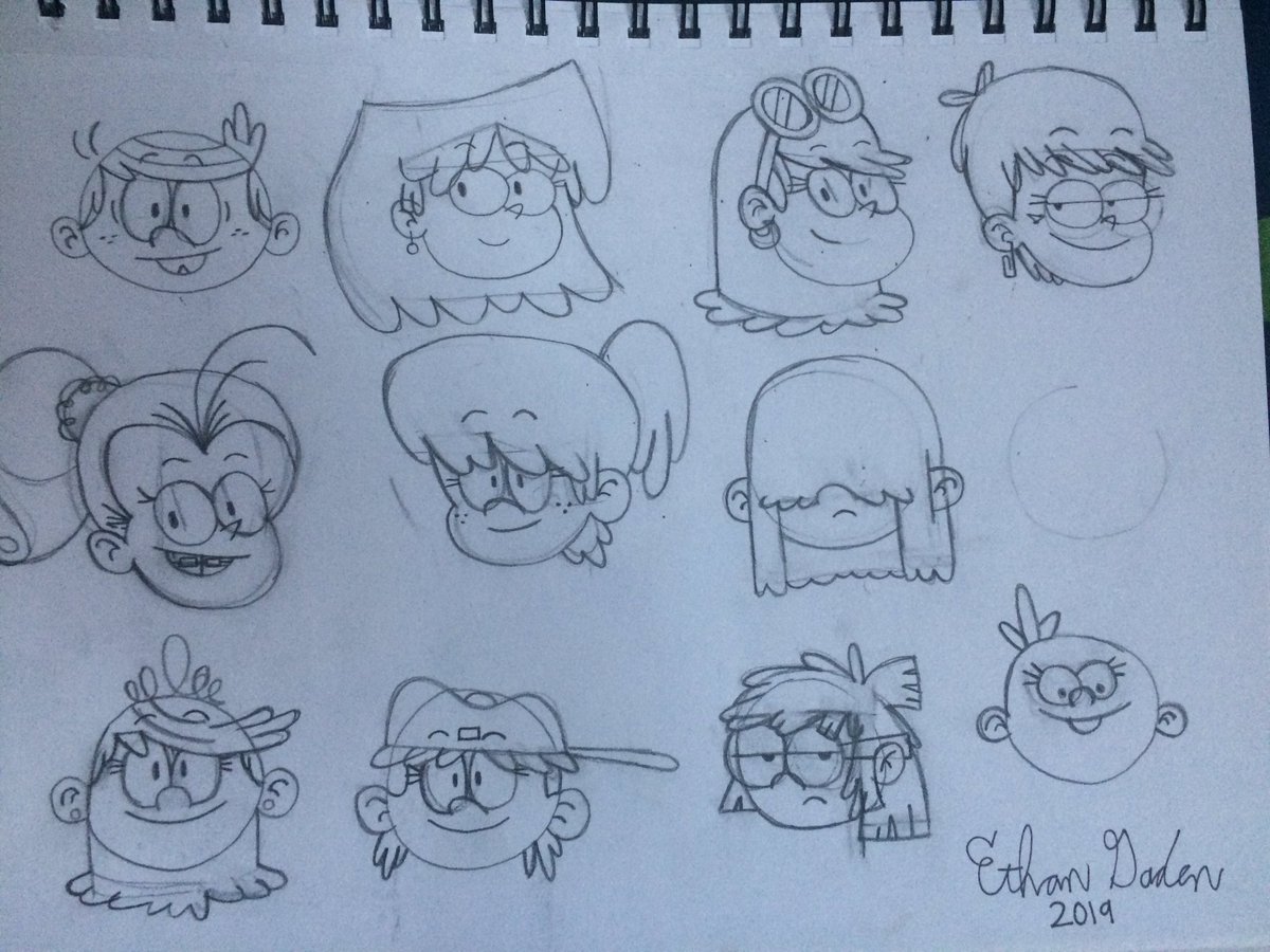 Sketches of Lincoln, and his 10 sisters.
(#TexHammond, @cattaber, @lilianamumy1, @nfutterman, @CPucelli, @jessicadicicco, @GreyDeLisle, and @LaraJillMiller)
#TheLoudHouse #Nickelodeon #fanart #sketch