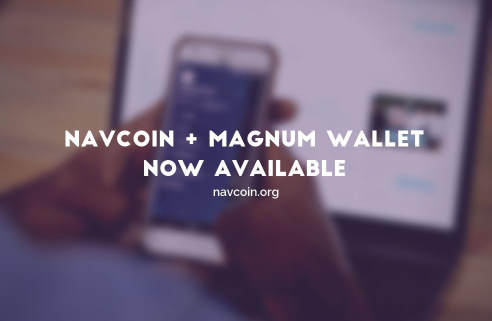navio_official's tweet photo. $NAV is now officially supported by #MagnumWallet, a multi-crypto lite wallet with in app exchange and ledger integration. Thanks to @Juguelio, the @Magnum_Wallet team & the NavCoin #DAO Fund for making this happen! Download the app or try the web wallet! https://t.co/qPYhNVKl17 https://t.co/7X3sPCCKVb