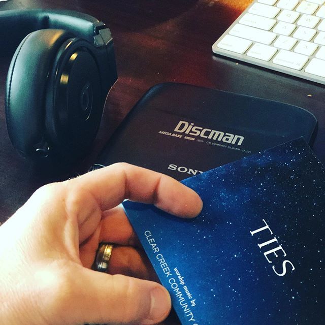 aricharding's tweet photo. Our new EP comes out Friday everywhere but the actual physical CDs just came today. I’m about to listen to mine the way God intended! #sonydiscman #circa1990 https://t.co/mPzEL3K2Q8 https://t.co/TRMC3aRnvy