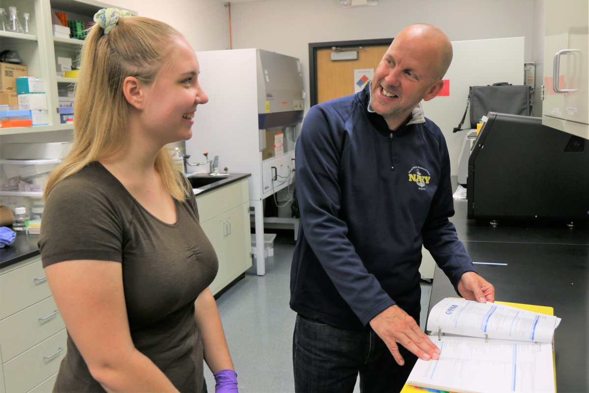 NAMRUDayton's tweet photo. Jane-of-all trades and rising college freshman, Natalie Gut, shadows researchers and keeps labs organized during her @ORISEconnect internship at #NAMRUDayton.

#InternsTakeTuesdays  #NavyMedicine #NavyScience #NavyResearch https://t.co/5qV5dSGIWC