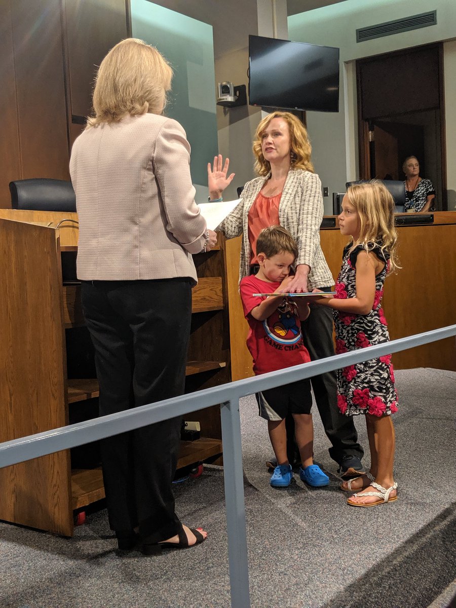 It's official, folks. Councilwoman <a href="/DunawayKelli/">Kelli Dunaway</a> in the house!