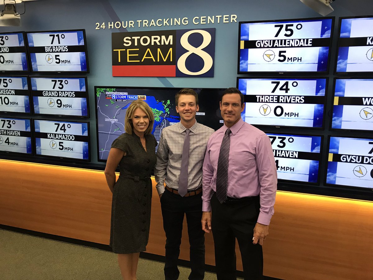 terrideboer's tweet photo. Thanks for spending the Summer with Storm Team 8 @hvillewxman (Hey @matthewkirkwood he will probably be our boss someday!!) #greatintern https://t.co/Ef6hHqJekF