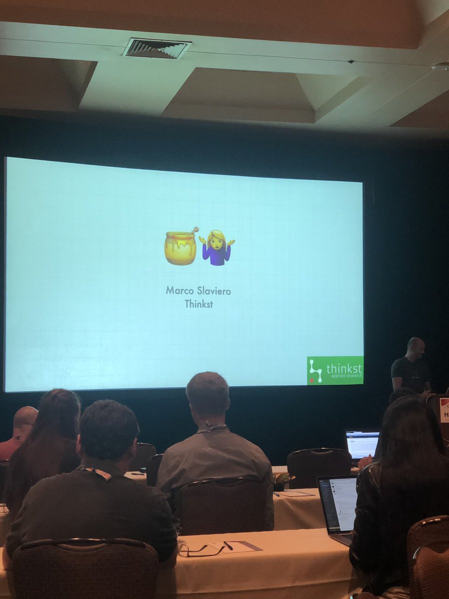 ThinkstCanary's tweet image. Our @marcoslaviero is about to go on at #usenix #hotsec (to encourage more people to do more coolness with honeypots)