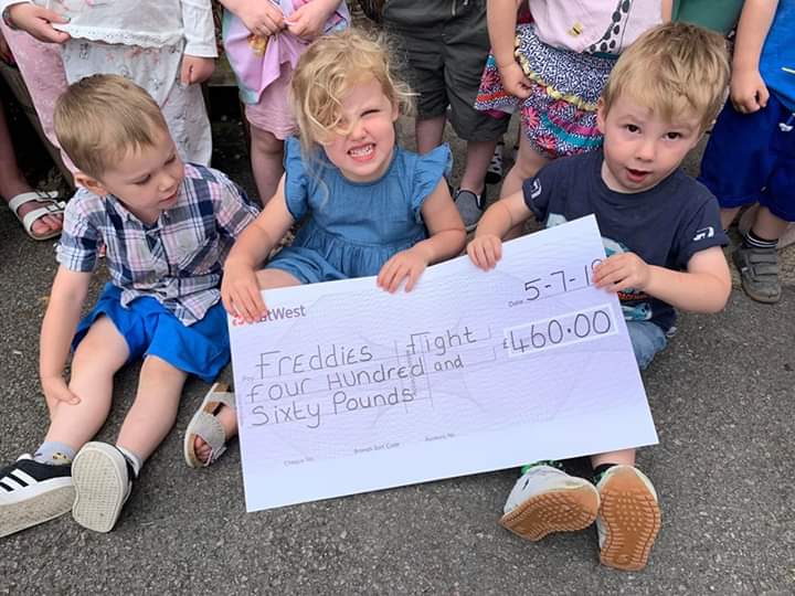 You are never too young to help someone in your local community. 

These little cuties from Brambly Hedge Day Nursery - official did a sponsored walk and pyjama day and raised a fantastic £460.00 for Freddie.

Thank you all so much 💙