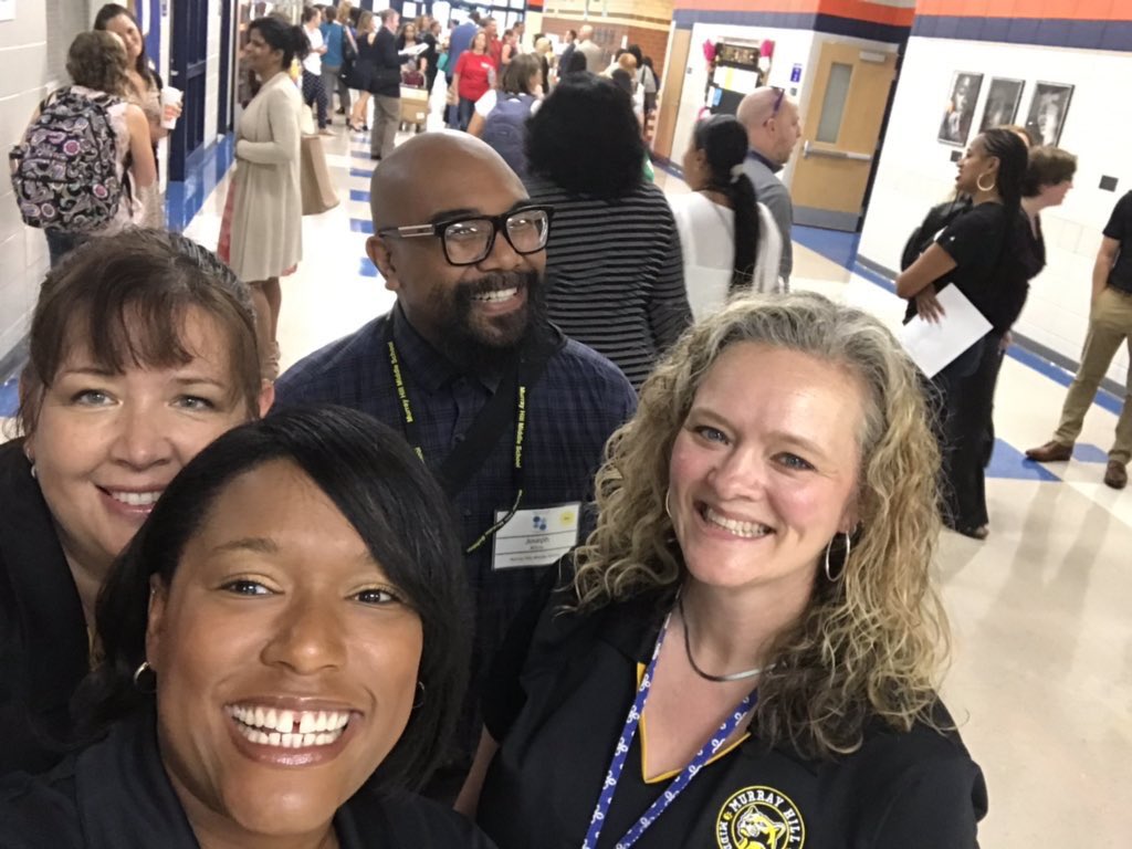 jmitraedu's tweet photo. What a day! I’m so very excited to be a part of @hcpss_mhms &amp; @HCPSS , especially after making a special guest appearance with @mjmsuper this morning! 😂 https://t.co/J4UAcw3Iyv