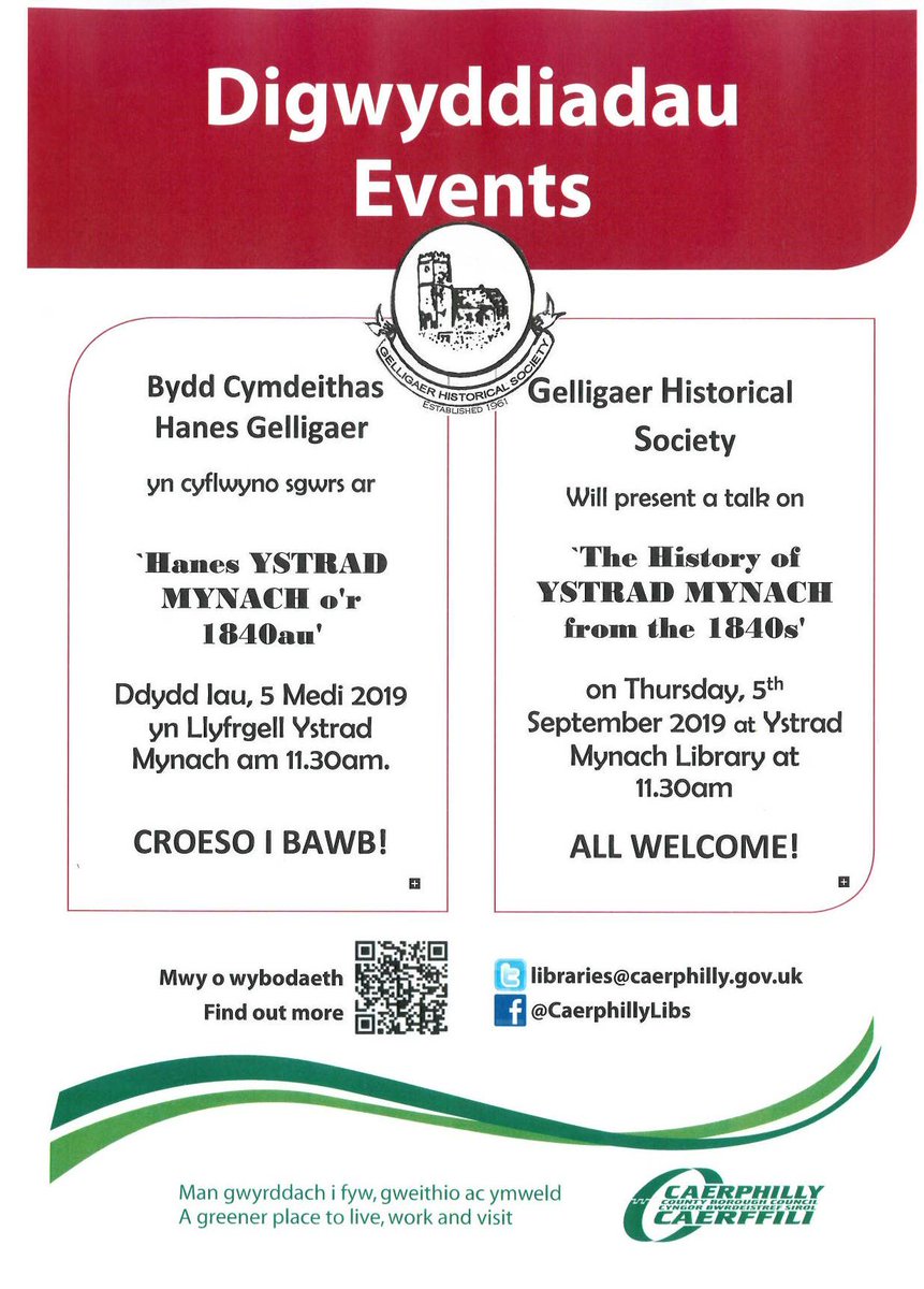 GelligaerHS's tweet photo. Free talk on local history in Ystrad Mynach Library.
For further information on Gelligaer Historical Society please visit https://t.co/6Gl5uL7by3 https://t.co/6EMmYSokm5