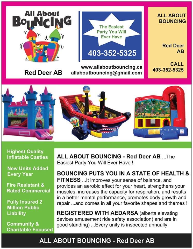 Warm day? Family reunion? Grandkids coming? Check out our bouncy castles and other items at ilove2bounce.com