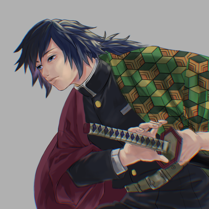 미소 ^ ^さんがTwitterに投稿した冨岡義勇(鬼滅の刃)のイラスト。