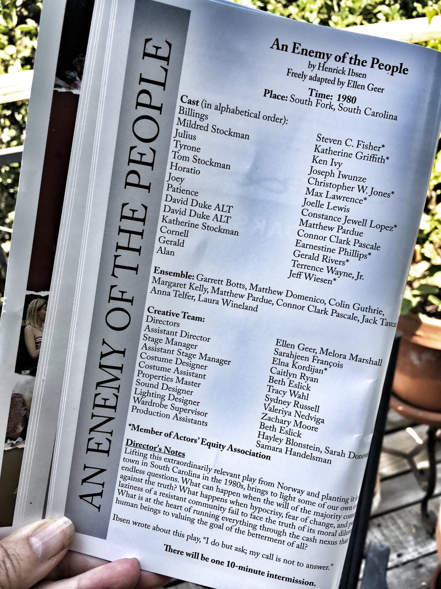 jenniewebbsite's tweet image. ENEMY OF THE PEOPLE freely adapted by Ellen Geer dir Ellen Geer &amp;amp; Melora Marshall @theatricum #52playsbywomen #LAThtr #womenplaywrights #womendirectors #emphasisonthefreely HUZZAHS! @tishightime @SirMaxLawrence @DivaLopeezie @GeraldCRivers @JeffWiesen theatricum.com/an-enemy-of-th…