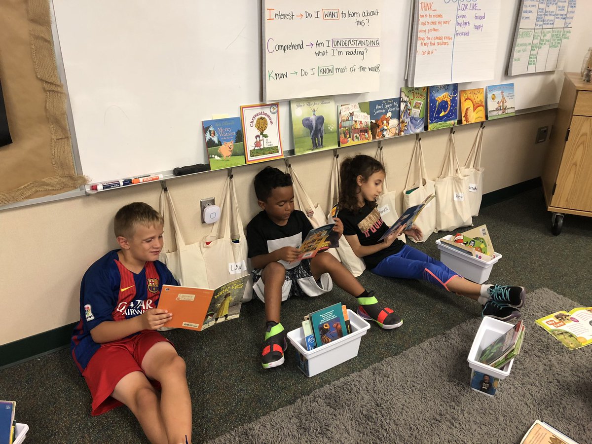 How do 2nd grade readers start off the year?? We take ownership of our library! 📚 Ss created labels for all of our bins, then had no problem choosing their Just Right Books 👌🏻 We can’t wait to cont. this work in workshop this week! <a href="/HRErockets/">Hoosier Road Elem</a> #readerschoice #2ndgradereaders