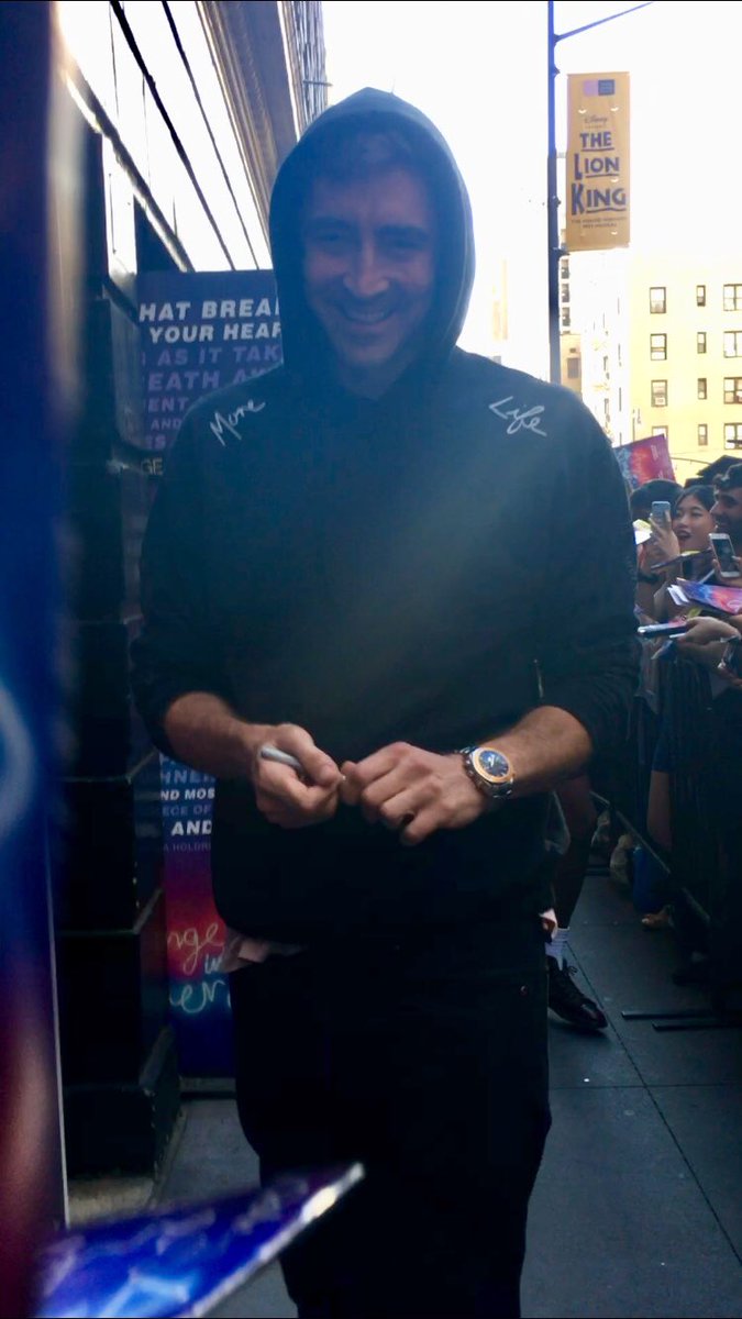 joylight62's tweet photo. A friendly #TheatreTuesday reminder.🎭 On Thursday April 15, NYC. #LeePace aka #JoePitt, #NedthePiemaker etc. @leepace has 2 Live T.V. Interviews that day. The first event will be streamed Live on https://t.co/cmFcrAeQFO at 3pm. Next, it's 11:35pm #LateNightShow w/StephenColbert. https://t.co/dX0pgiQH0T