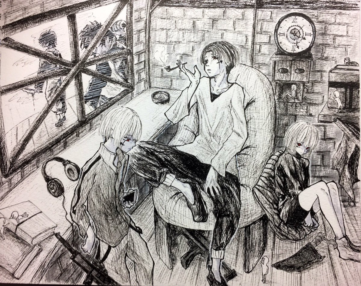「えへ。 #絵描きさんと繫がりたい 」誰🍓🍼の漫画