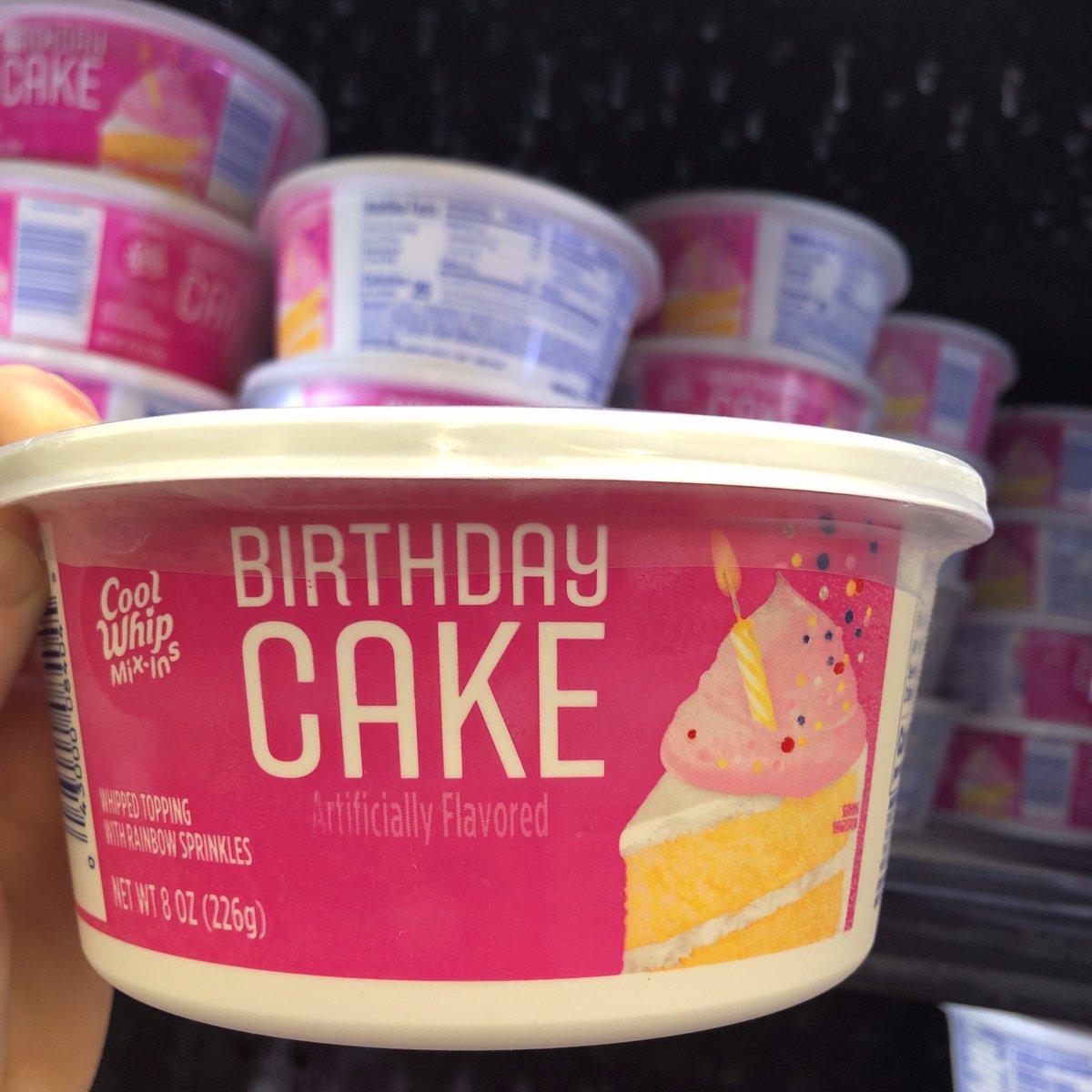SnackGator's tweet photo. Distribution is a bitch. A mean, mean, jerk face bitch. But we found it, finally.
#snackgator #snacks #junkfood #coolwhip #birthdaycake
https://t.co/zydH3rg6ws https://t.co/fmSZwjK4B9