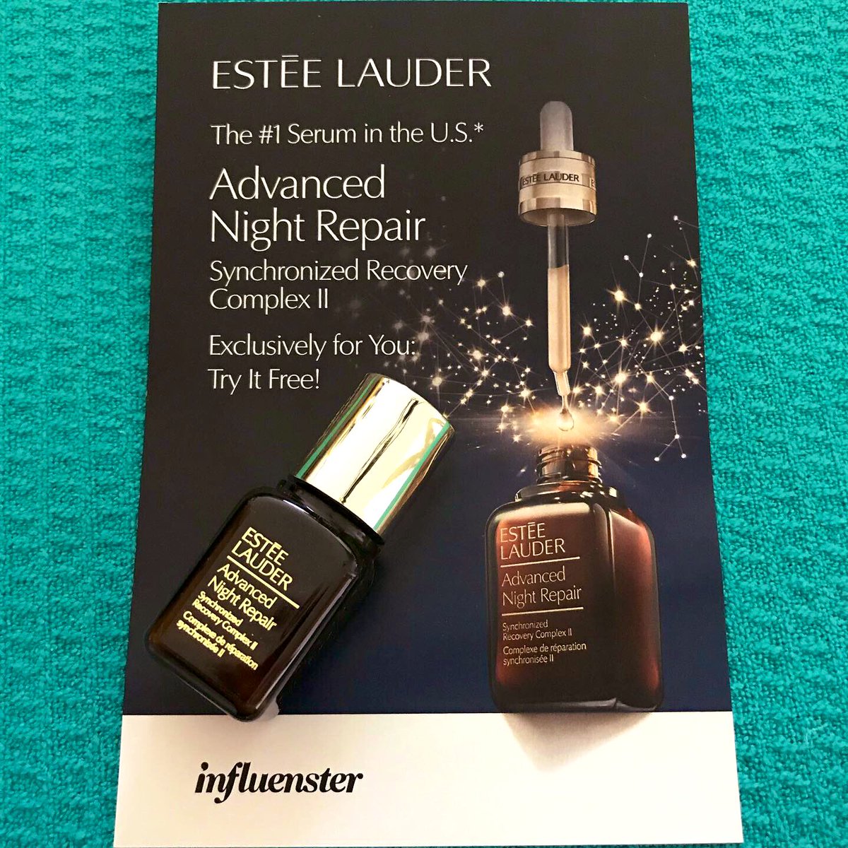 Super excited I received a complimentary sample of ANR to test and review! Thank you — <a href="/Influenster/">Influenster</a> <a href="/esteelauder/">Estée Lauder</a>  #EsteeLauderxInfluenster #AdvancedNightRepair #complimentary