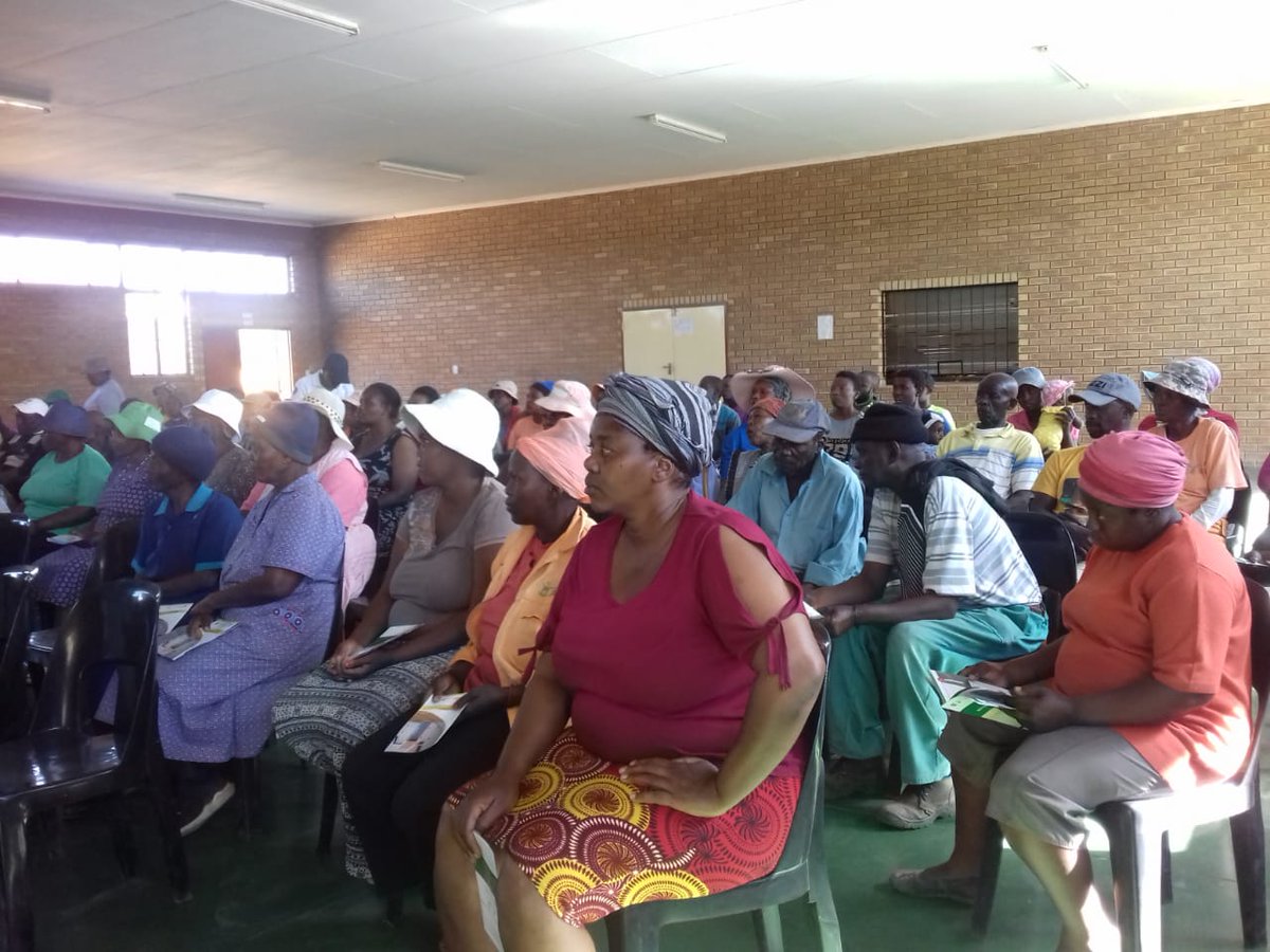 NW_COGTA's tweet photo. Housing consumer education in Valboschoek, Madibeng LM. A project of 150 units of houses is committed. https://t.co/rxdfNl75jU